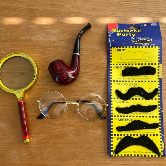 Colorful House Kid's Sherlock Holmes Detective Costume - Picture 5 of 5